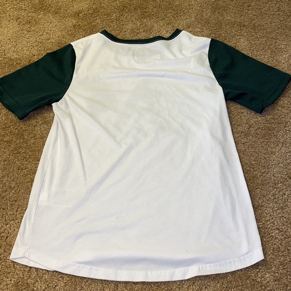 White and Green Oakland A’s Nike T-shirt Size M - Picture 2 of 4